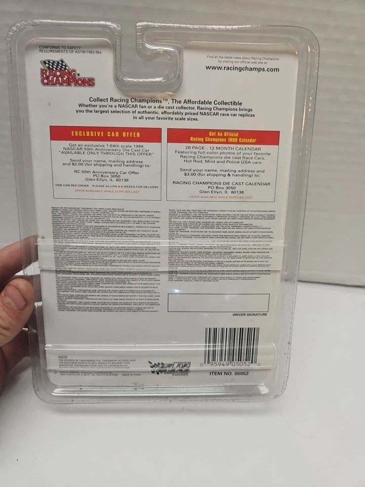 Racing Champions 1998 NASCAR Gold Tony Raines #19 amarillo 1/64 fundido a presión (E) Foto 2 de 2