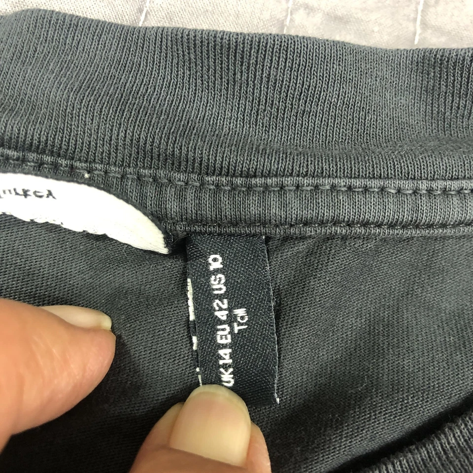 Camiseta informal de cuello redondo de gran tamaño lavada a la piedra grande con diseño de ASOS para mujer Foto 4 de 4