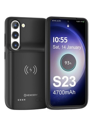 Battery Case for Samsung Galaxy S23, Qi Wireless Charging, Fast Charging, Syn...
