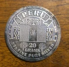 Peru THE SILVER MINT Nations 20 gram 999 FINE Silver Round