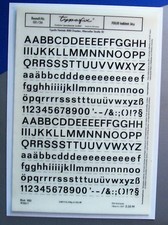 4 strony Typofix (litery transferowe) : FOLIO półtłusty 36p