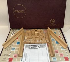 Vintage 1953 SCRABBLE BOARD Game by Selchow & Righter Complete