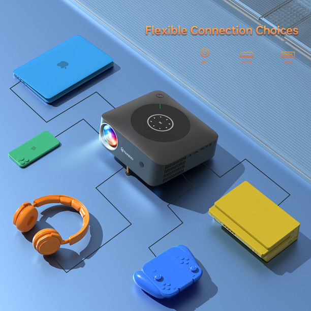 VANKYO 4K Projector 50000LMS Native 1080P 4D 5G WiFi Video Home Theater Cinema