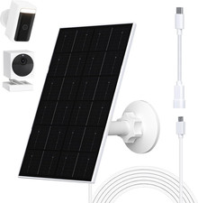 4W Solar Panel for WYZE Camera, USB-C  Micro USB Adapter, 9.8Ft Cable, IP66 Wat