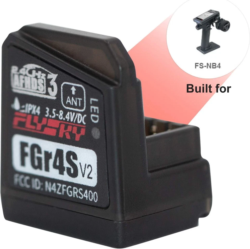 FLYSKY FGr4S receiver [NOBLE NB4 PL18 NB4 PRO transmitter compatible AFHDS 4CH] - Image 2 of 4