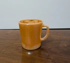 Vintage Anchor Hocking Fire King USA Peach Orange Luster Coffee Mug Cup D Handle