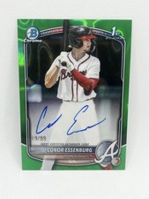 2025 Bowman Draft Conor Essenburg Green Lava Auto /99 Braves SP