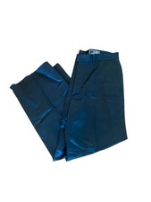 Gianni Versace Womens Wide Leg Dress Pants Size Medium Black Made In Italy