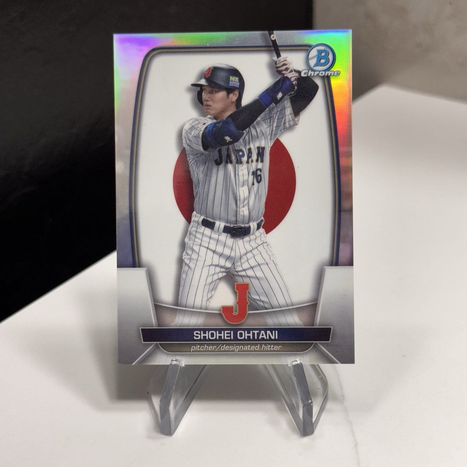 2023 BOWMAN CHROME Shohei Ohtani WBC JAPAN FLAG Refractor /499 ANGELS