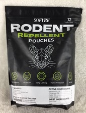 SOFYRE Rodent Repellent Pouches 12 Pk Kid Pet Safe Natural Peppermint Cedarwood