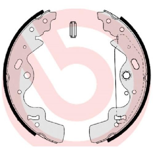 Bremsbackensatz Hinten FüR Land Rover Freelander L314 98 Bis 06 Brembo Neu 204D3-image