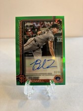 2025 Topps Chrome - Autographs Blade Tidwell #AC-BT Green Refractor /99 (RC)