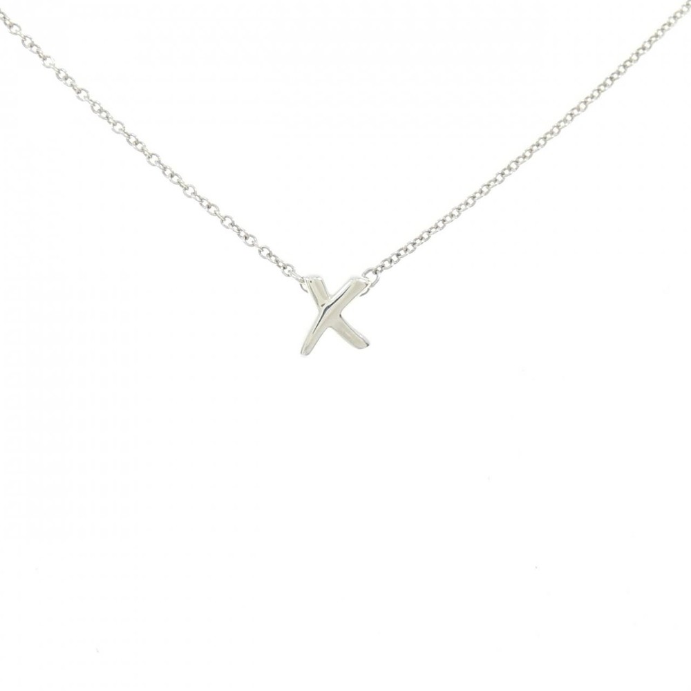 Authentic Tiffany & Co Kiss Necklace Sterling Silver Heart Pendant