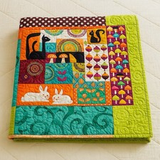 New Vibrant Modern Patchwork Quilt 51 x 51