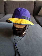 Nike Dri-FIT Bucket Hat Purple Yellow Fishing Hiking Outdoor Camping Adventure L