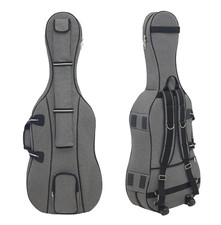 Aljikz 4/4 Full Size Cello Gig Bag Case - Rolling Travel Bag With Handle Padded