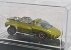 Hot Wheels Redline 1969 Hairy Hauler Spectraflame Yellow with display case