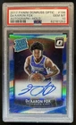 2017-18 Panini Donruss Optic De'Aaron Fox Rated Rookie Holo RC Auto #196 PSA 10