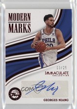 2022-23 Panini Immaculate Modern Marks Red 3/25 Georges Niang #IMO-GEN Auto 1pe9