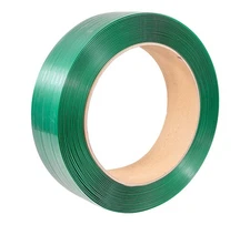 Packaging Strapping Banding Roll - Green Polyester (PET) - 1400lbs BS