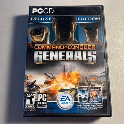 Command & Conquer Generals & Zero Hour - Deluxe Edition PC CD 4 Discs - Untested