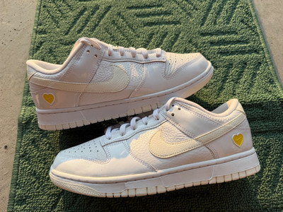 Nike Dunk Low Valentine's Day Yellow Heart Women's Size 8 Shoes FD0803 100
