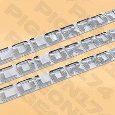 3D Side Door Emblem For Colorado Accessories Letter Trunk ABS Chrome Replacement