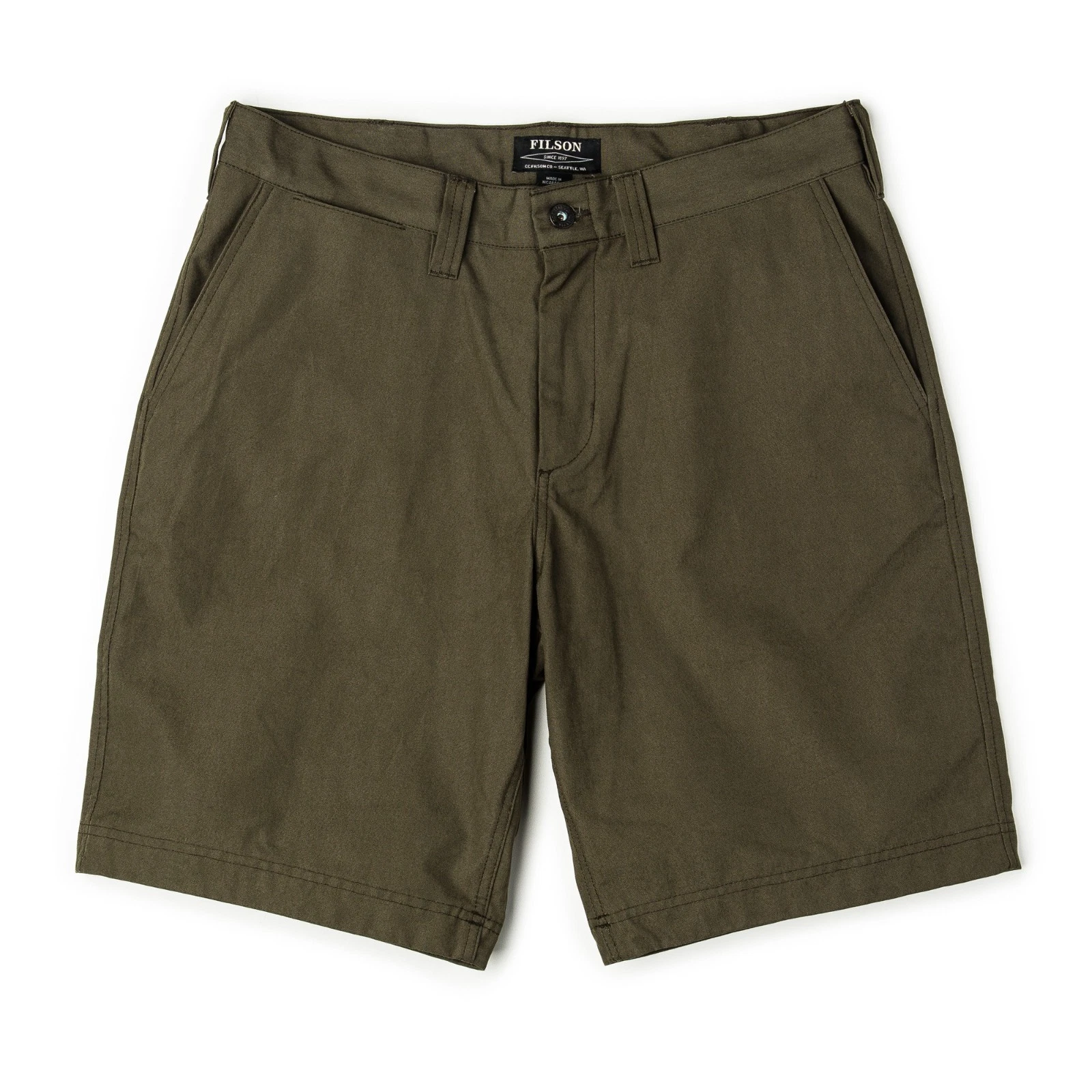Filson Dry Shelter Cloth Shorts 20003818 Otter Green Dark Olive Green Chino