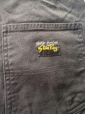 Worn Once Mens Black STAN RAY Carpenter/Painter Workwear Style Trousers W30