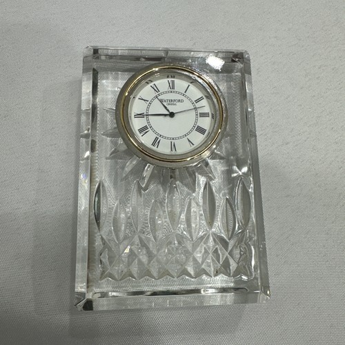 Waterford Crystal Lismore Small Clock, 4.5” High - Retail: $200.00+ New Battery - Picture 2 of 8