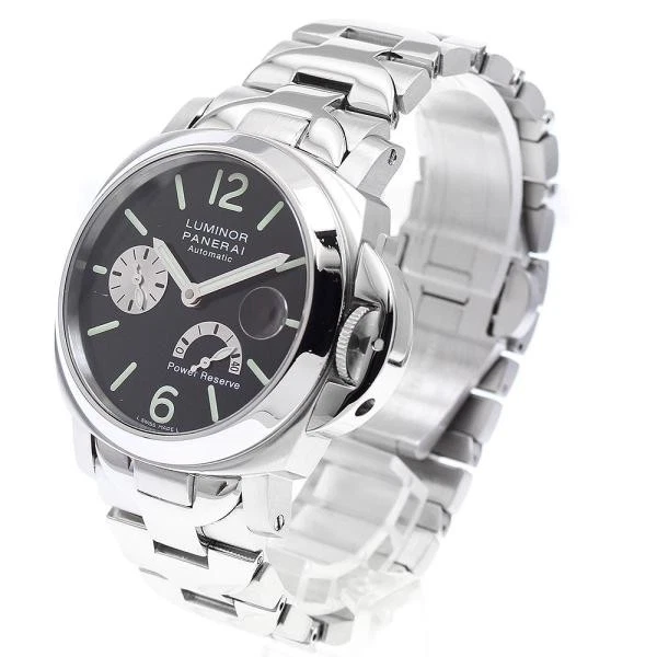 Panerai — Officine Panerai Luminor PAM00125 40mm SS Black Dial Automatic Watch #C3761