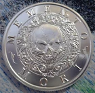 2023 Latin Allure Memento Mori 1 oz 39mm 999 SILVER Skull