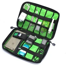 Outdoor Travel Kit Waterproof Nylon Cable Holder Bag Electronic Accessories USB