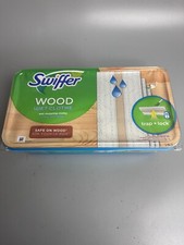 Swiffer Wood Wet Cloths Mopping Refills Trap  Lock 20 Count 10x8 Inch Safe Wood