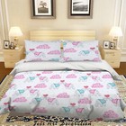 3D Cartoon Bear Love Clouds Pattern Quilt Cover Set Bedding Sets Pillowcases 64