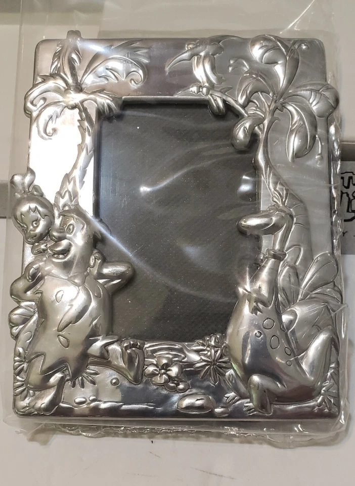 "Nuevo marco de fotos de picapiedra plateado Reed & Barton 3,75""x4,5"" nuevo en caja" Foto 4 de 4