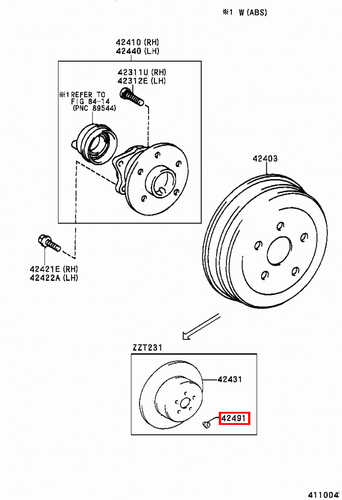Genuine RAV4 ZSA44 ZSA42 Regius KCH40 Rear Hand Brake Shoe Adjuster Plug x2 - Picture 20 of 20