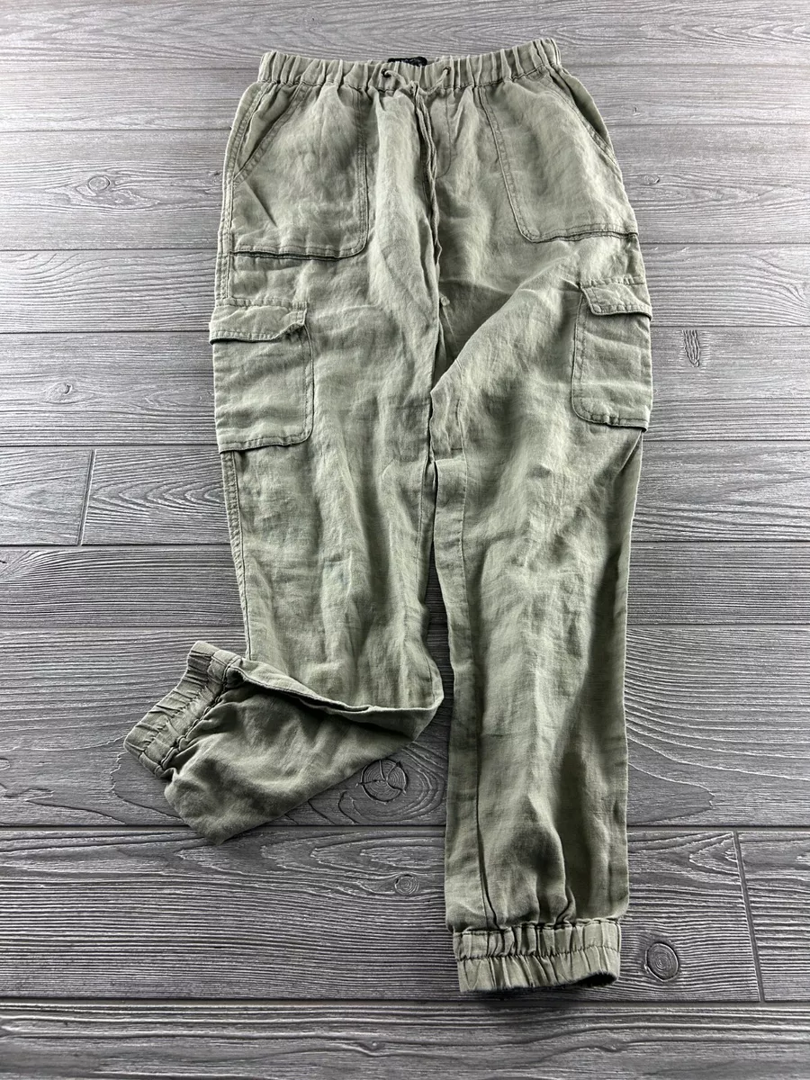 Nicole miller linen jogger pants hotsell
