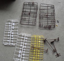 Lot of HO Scale Telephone Poles HO O Scale Road Signs LOOK