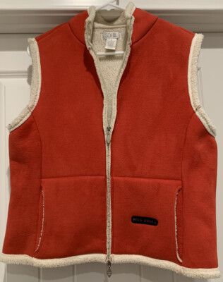 Womens SDIE Vest Medium Sherpa Inside Red/Rust Color Wild Dunes M