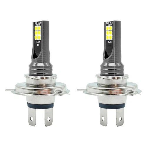 2X H4 Birne Hi/Low Beam Motorrad Auto Scheinwerfer Licht Halogen Weiß 6500K DHL - Bild 7 von 11