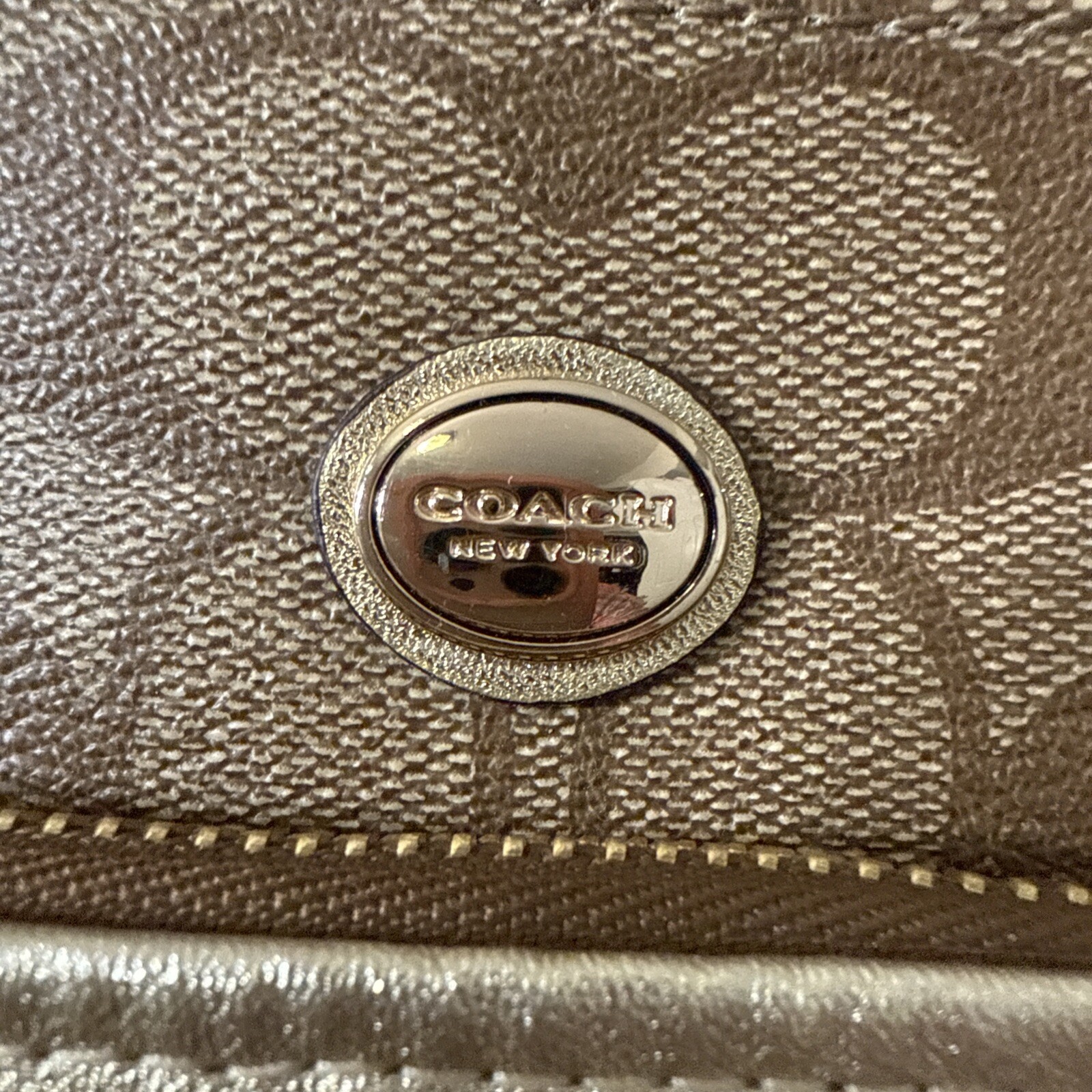 COACH DOUBLE ZIP CARRYALL MONOGRAM - image 2