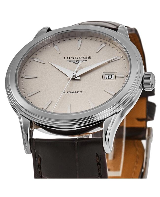 New Longines Flagship Automatic Beige Dial Leather Men