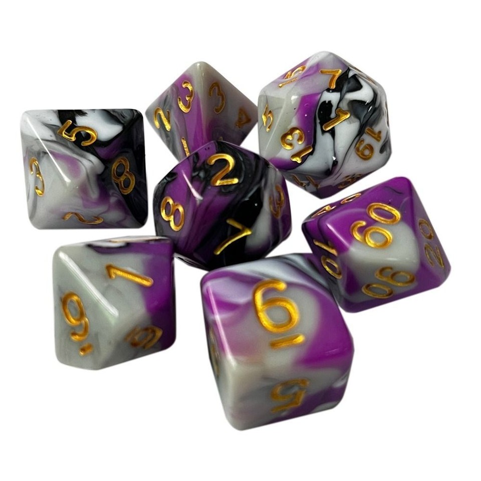 Acrylic D4 D6 D8 D10 For TRPG DND Table Game Polyhedral Dice Game Dice