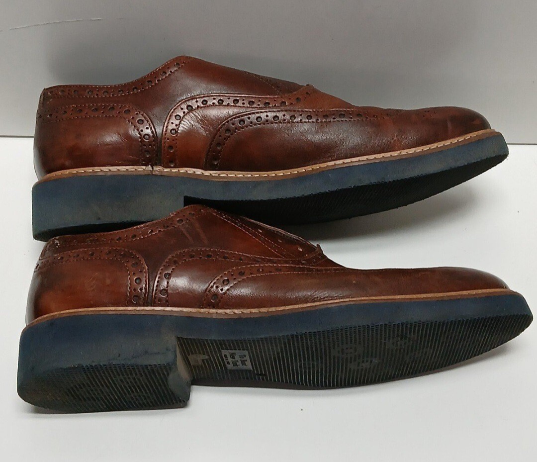 SAOLA Scarpe eleganti derby To Boot New York Adam Derrick da uomo taglia 9 marrone scamosciato punta liscia