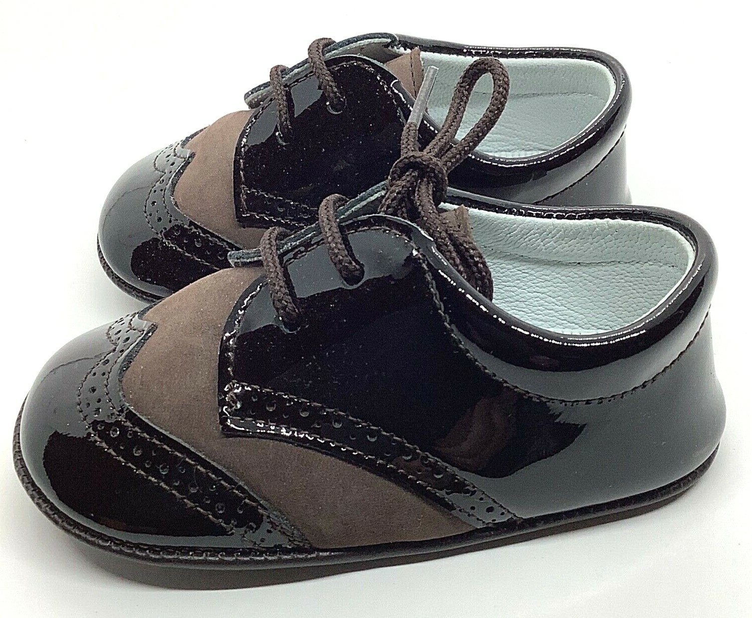 SAOLA De Osu scarpa Oxford suola morbida bambino marrone vernice EURO 20 USA 4