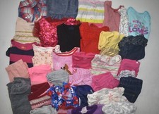Wholesale Bulk Lot of 35 Girls Size 6-12 Months Mixed Season Tops Bottoms Pants