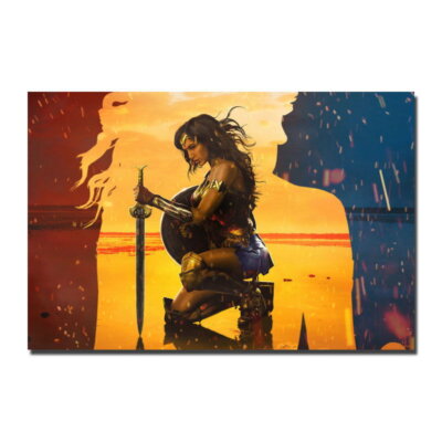 83169 Wonder Woman Superheroes Movie Decor Wall Print Poster