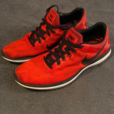 nike flex red and black