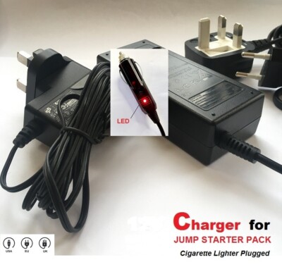 Ladegerät für SIP Pro Booster 3100 Starthilfe (für Zigarettenanzünder Stecker Eingang)